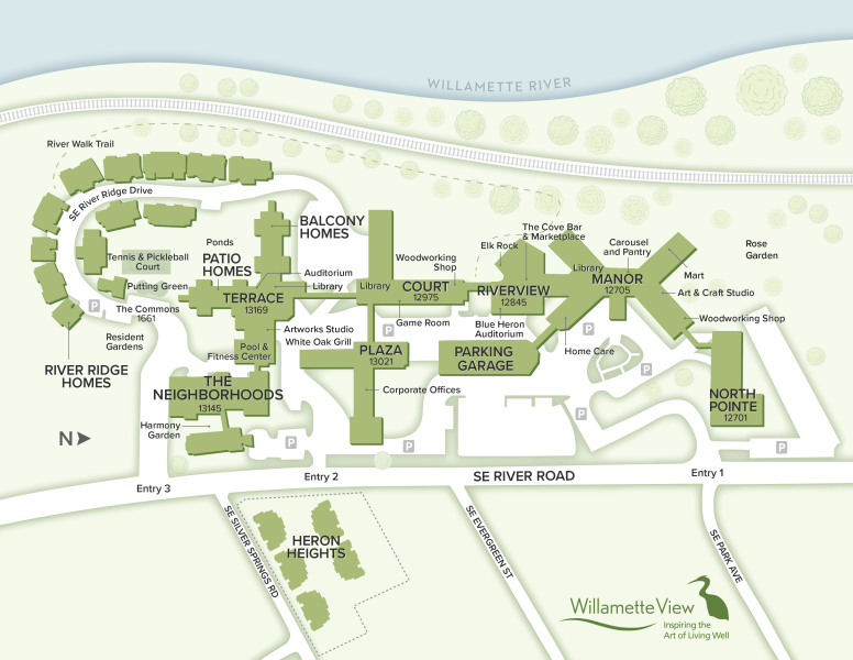 Willamette View Campus Map