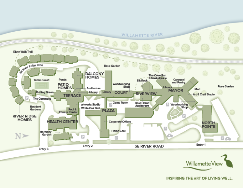 Willamette View Campus Map