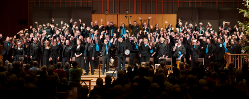 Oregon Repertory Singers performing at a concert