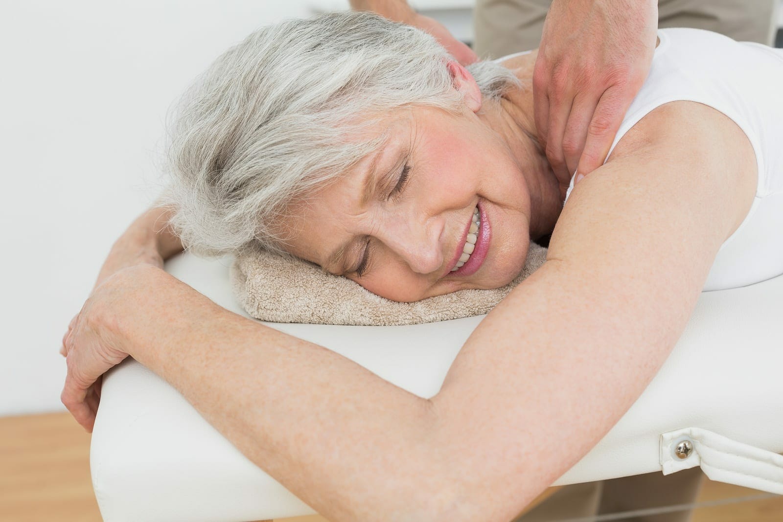 Picture of a woman enjoying a massage