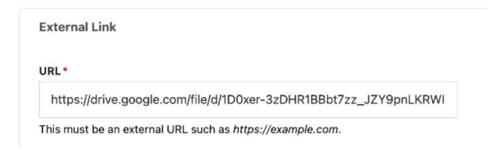 Past e the URL.