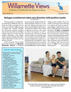 Willamette Views September 2022 cover page