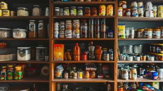 Pantry shelves