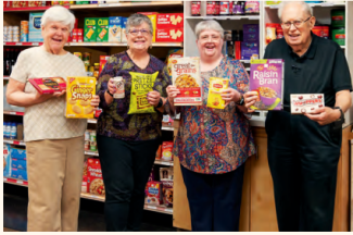 four residents who work at or use the Pantry