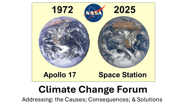 Views of Earth from space in 1972 and 2025