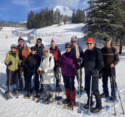 Snowshoeing on February 15, 2023