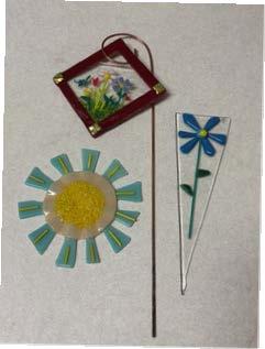 Decorative items made out of fused glass