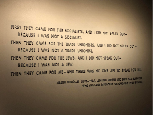 Quote from Martin Niemoller