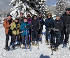 2023-03-01 snowshoe group at Ski Bowl