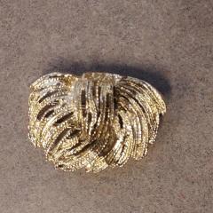 Gold brooch found in Manor small elevator.