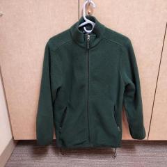 Green Lands End full zip fleece found in the Manor Library.