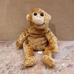 Monkey stuffed animal with sound found in a North Point shopping cart.