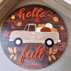 Decorative Fall Sign found in one of the WV parking lots.