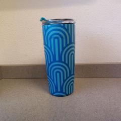 Manna light & medium blue water bottle found at Marketplace.