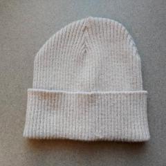 Hat: tan beanie found at North Point.