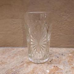 Vase: Clear Glass Cut