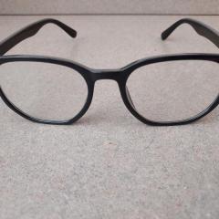 Black round reading glasses found in the Blue Heron Auditorium at the beginning of April.