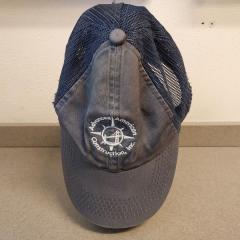 Baseball cap style hat with Advanced American Construction, Inc. embroidery.