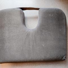 Green seat cushion found in the Blue Heron Auditorium the week of 7/14/25.