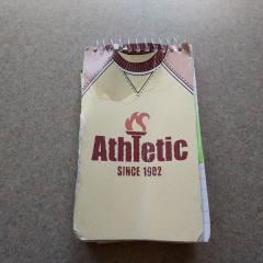 Cream spiral note pad by Athletic.