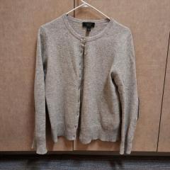 Grey cashmere cardigan by Charter Club found in the Terrace Auditorium after Balance 1 class.