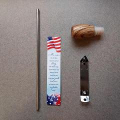 Long metal straw found in Riverview Restaurant.