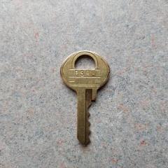 Small bronze "master" key found in a Terrace washing machine.