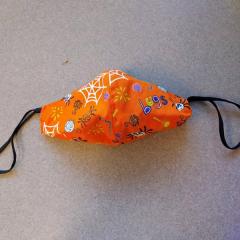 Halloween themed cotton reusable face mask.
