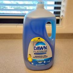 90oz container of Dawn dishwashing liquid found in the North Pointe garage.