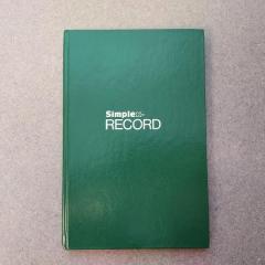 Green Simplex Record notebook.