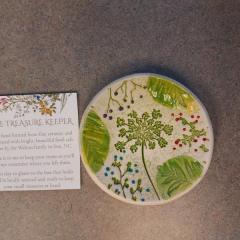 Handmade small decorative ceramic bowl left at Manor Reception.