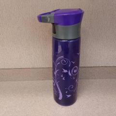 Large purple plastic water bottle by Contigo.