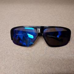 Black sunglasses by Solar Shield found in the Manor lower level laundry room.