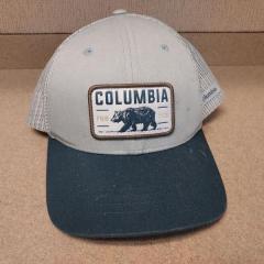 Men's green cap, Columbia brand with bear left at Riverview. 